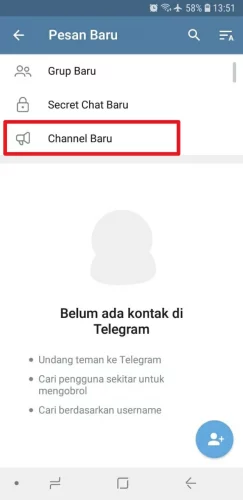 cara membuat channel telegram