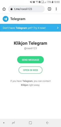 cara membuat link telegram