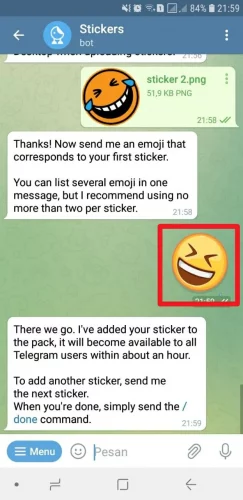 cara membuat stiker di telegram