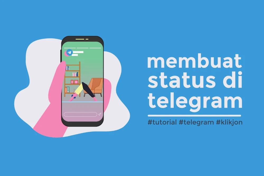 cara membuat status di telegram
