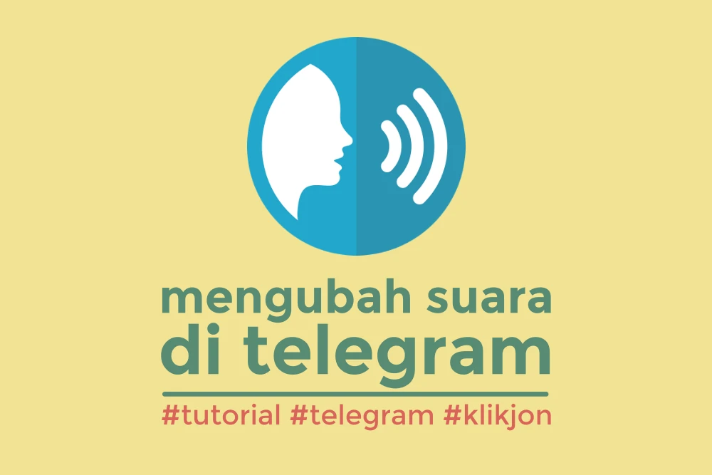 cara mengubah suara di telegram