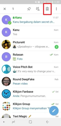 cara membatalkan secret chat telegram