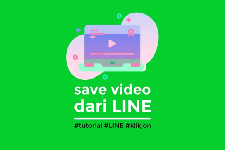 cara simpan video dari line