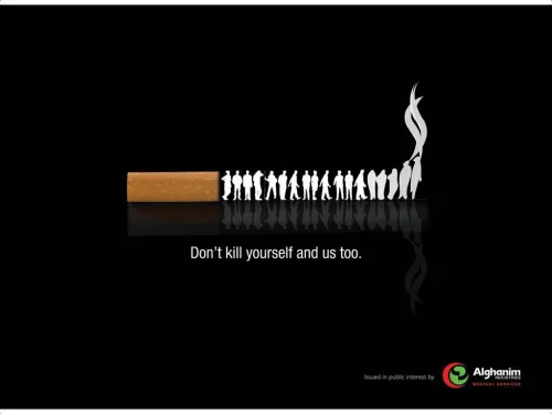 Contoh Iklan Non komersial bahasa inggris merokok