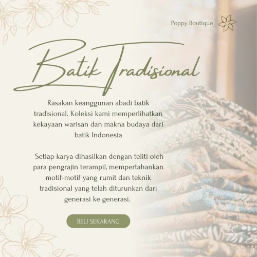 contoh iklan batik tradisional