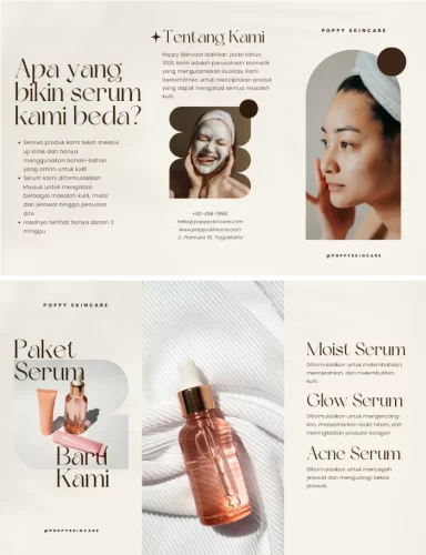 contoh brosur iklan kosmetik